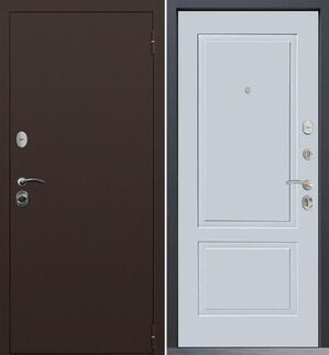 Входная дверь Command Doors Патриот медный антик 05 Белый матовый
